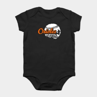 Orioles Baseball Baby Bodysuit